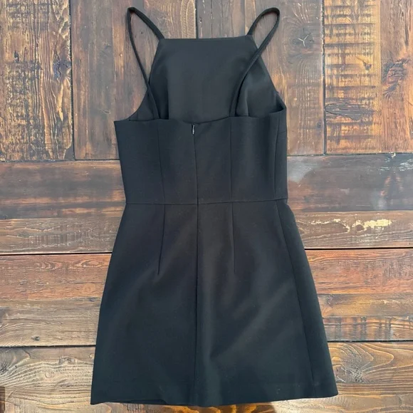 French Connection Black Spaghetti-Strap Whisper Mini Dress. Size 4. EUC. - Picture 2 of 4